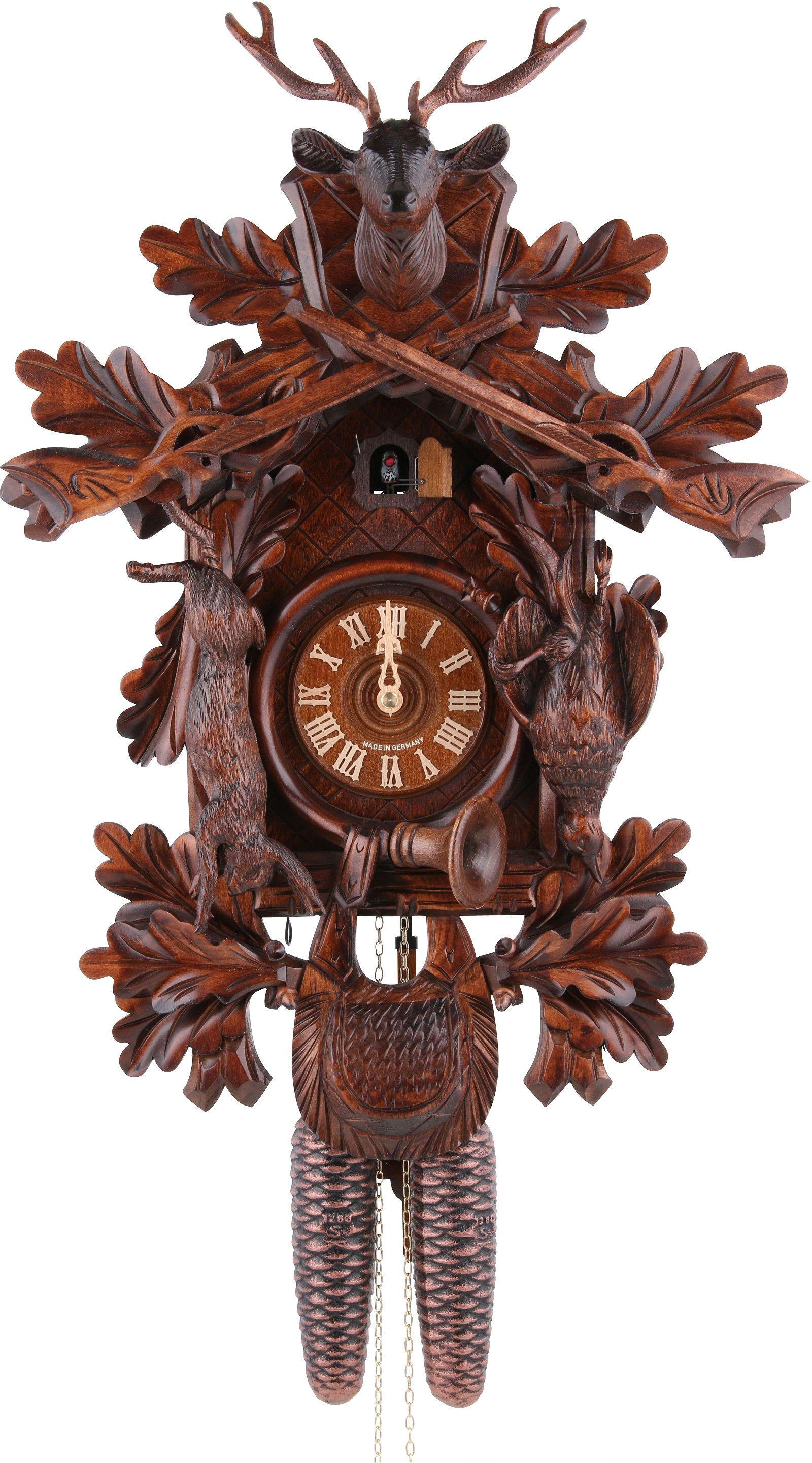 Cuckoo Clock 8-day-movement Carved-Style 60cm by August Schwer
