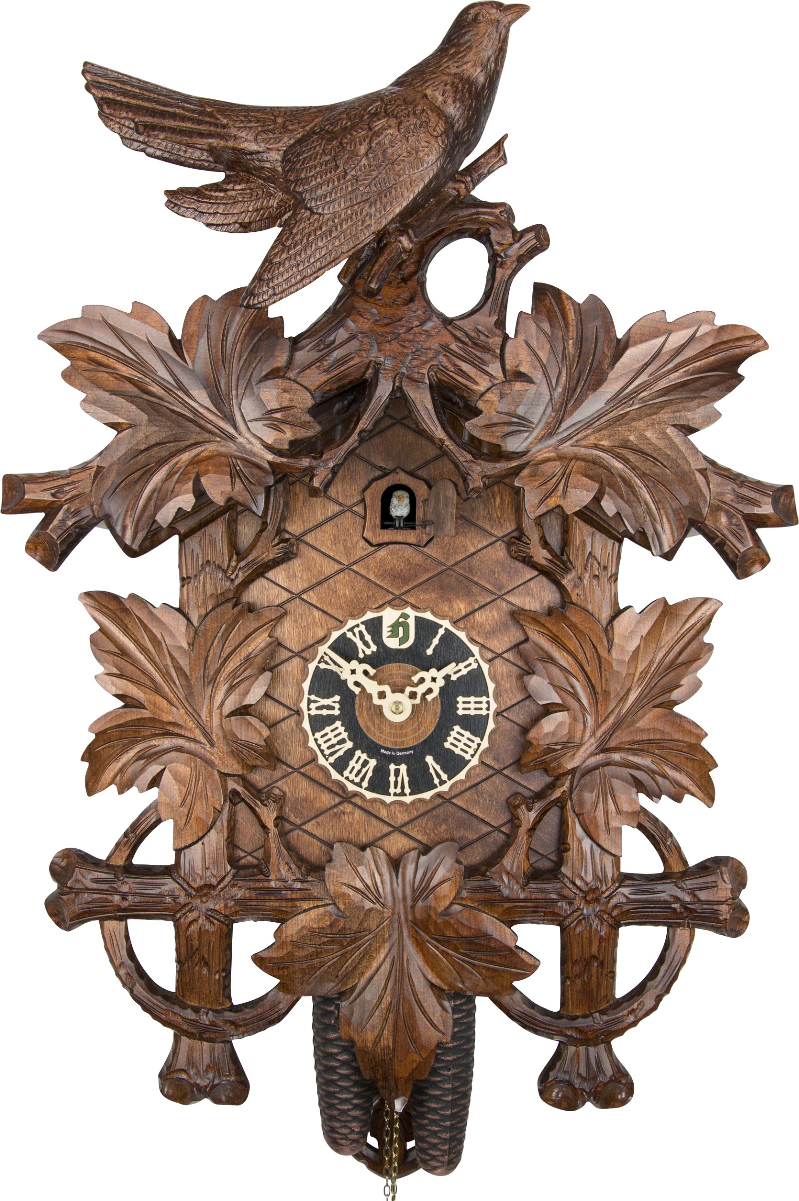 Cuckoo Clock 8-day-movement Carved-Style 61cm by Hönes