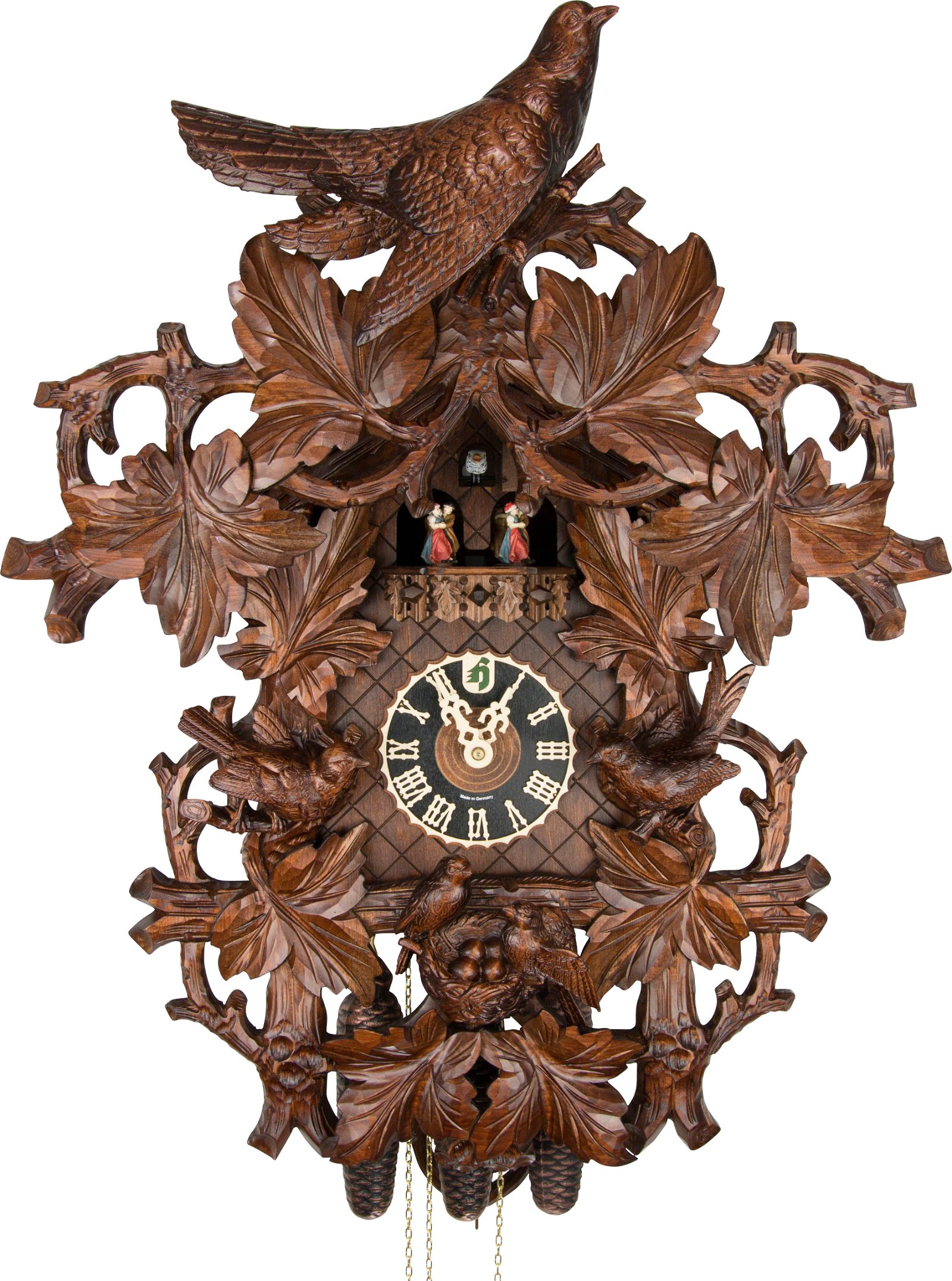 Cuckoo Clock 8-day-movement Carved-Style 68cm by Hönes