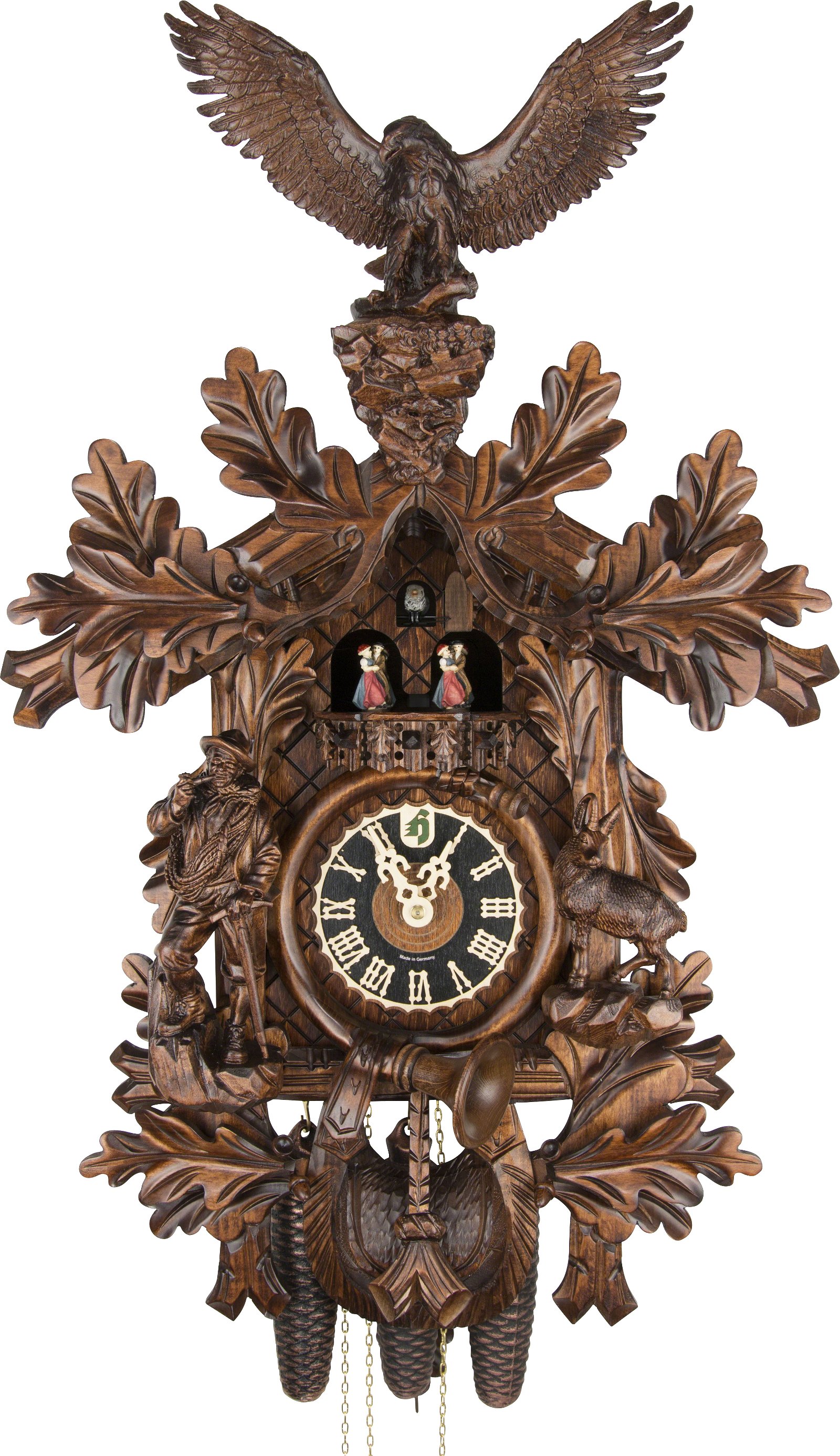 Cuckoo Clock 8-day-movement Carved-Style 71cm by Hönes