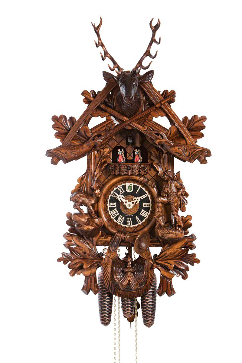 Cuckoo Clock 8-day-movement Carved-Style 74cm by Hönes