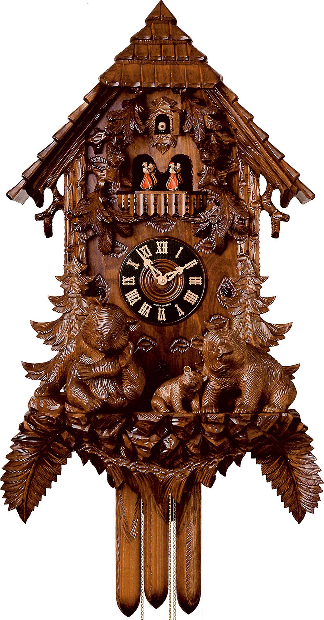 Cuckoo Clock 8-day-movement Carved-Style 92cm by Hönes