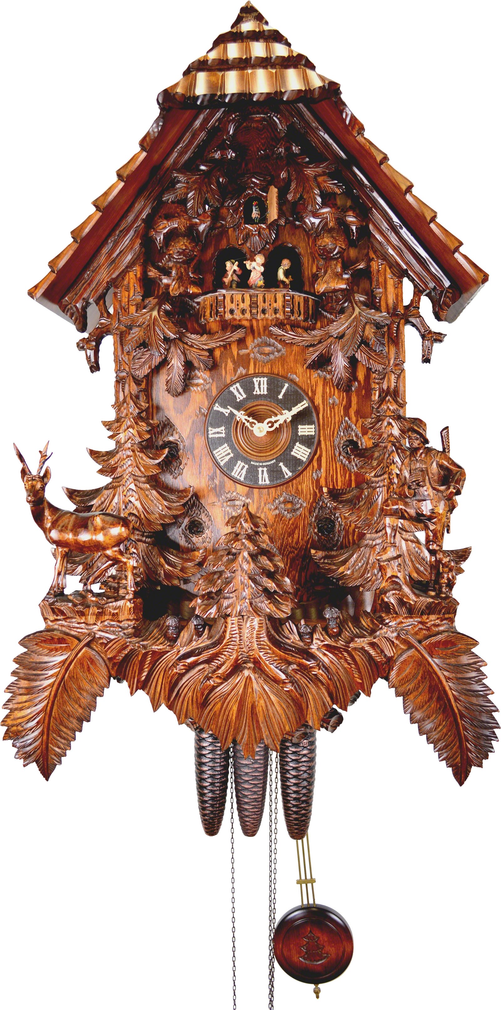 Cuckoo Clock 8-day-movement Carved-Style 95cm by August Schwer
