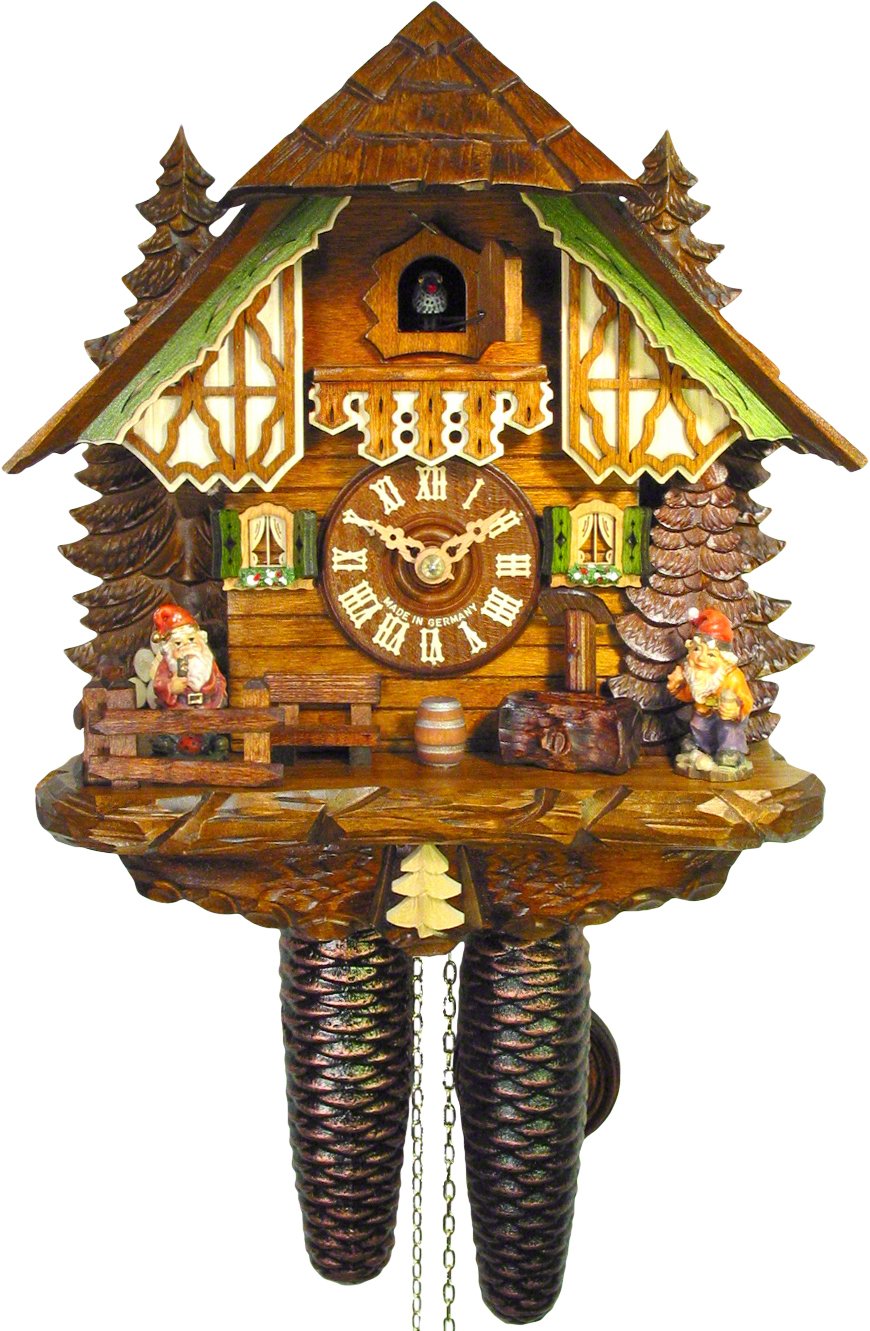 Cuckoo Clock 8-day-movement Chalet-Style 28cm by August Schwer