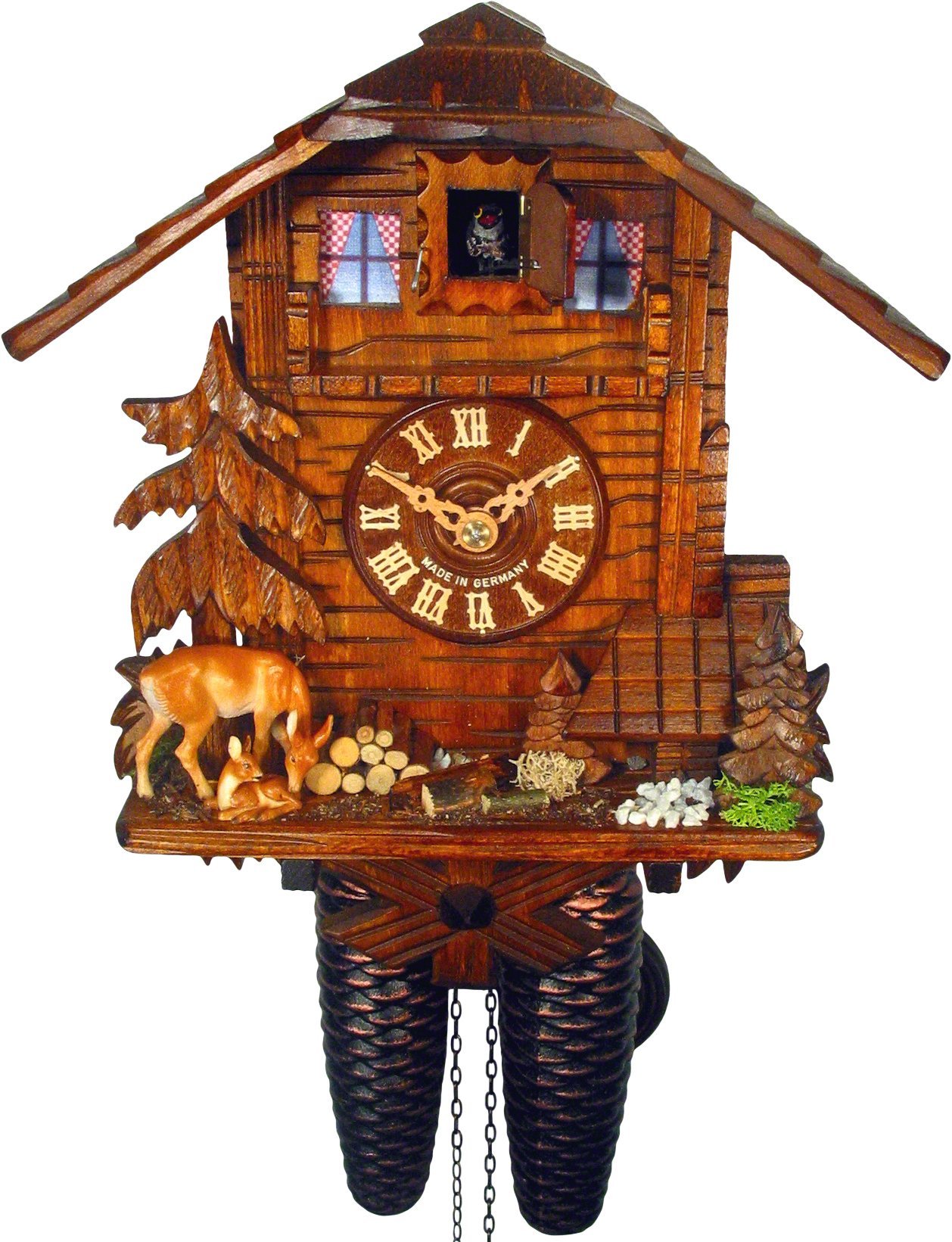 Cuckoo Clock 8-day-movement Chalet-Style 28cm by August Schwer