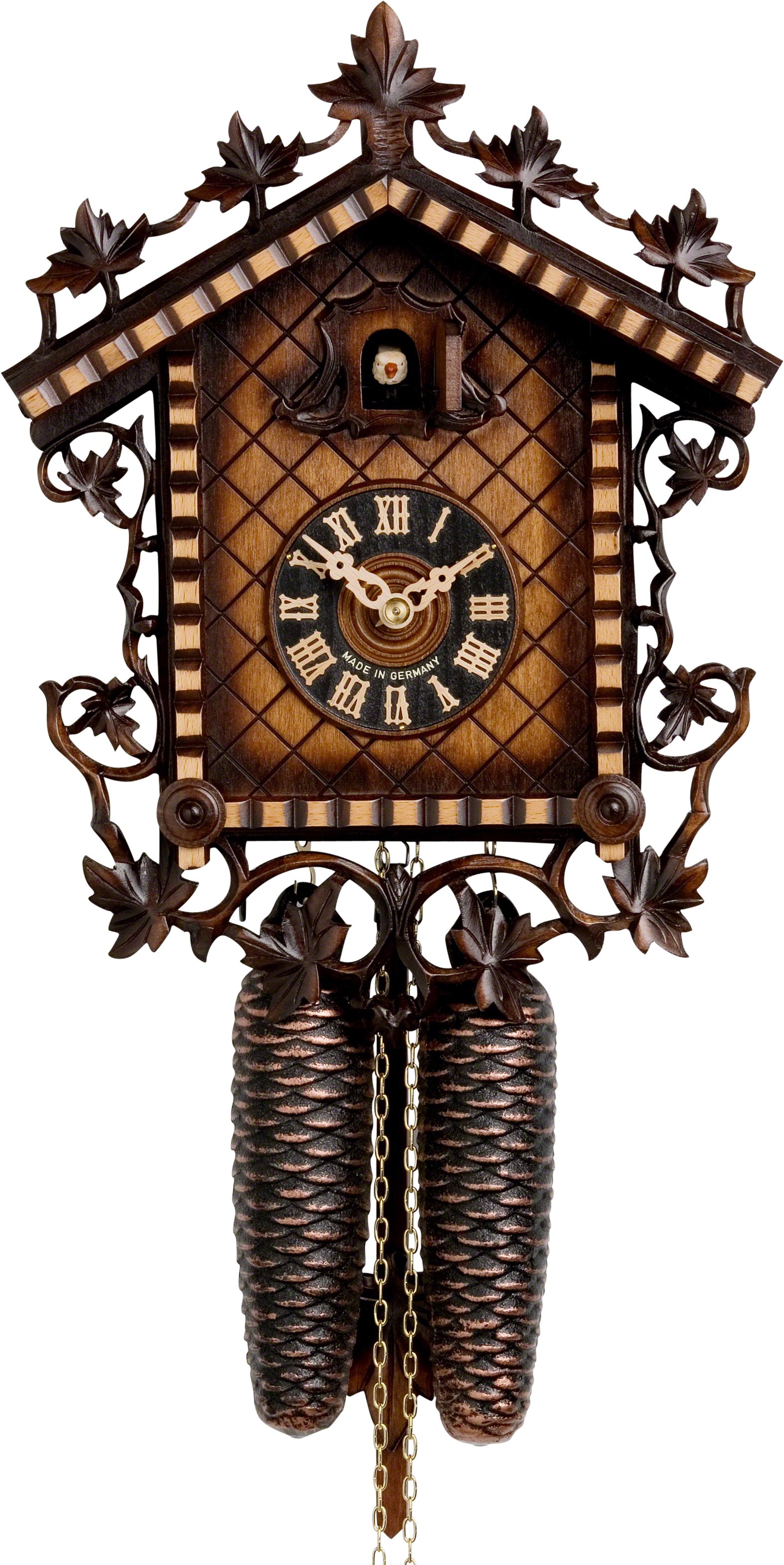 Cuckoo Clock 8-day-movement Chalet-Style 33cm by Hönes
