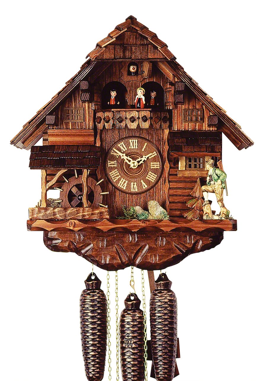 Cuckoo Clock 8-day-movement Chalet-Style 38cm by Rombach & Haas