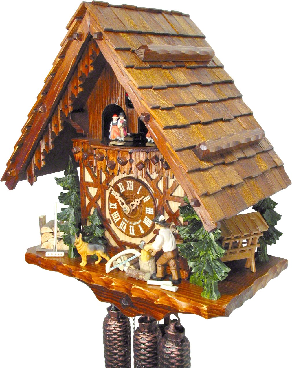 Cuckoo Clock 8-day-movement Chalet-Style 40cm by August Schwer