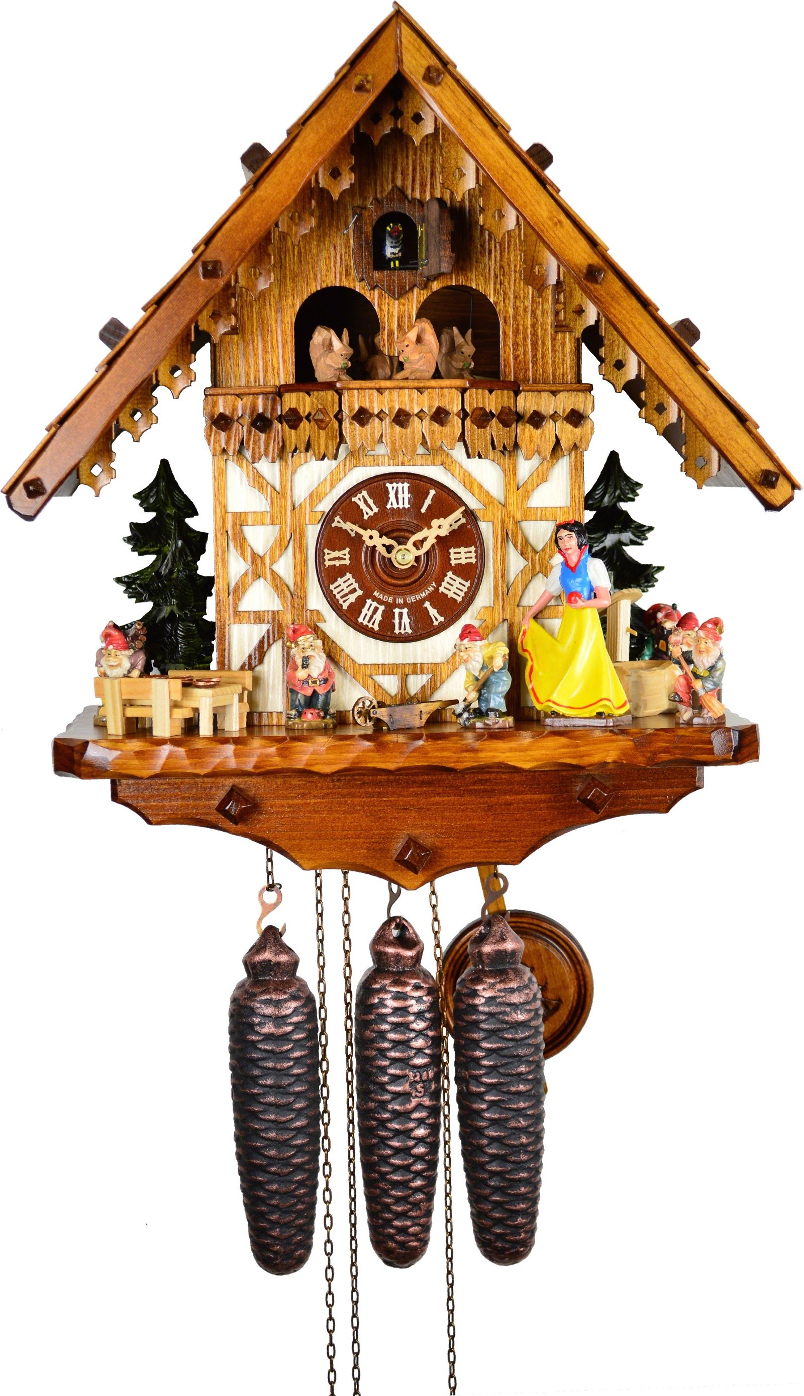Cuckoo Clock 8-day-movement Chalet-Style 41cm by August Schwer