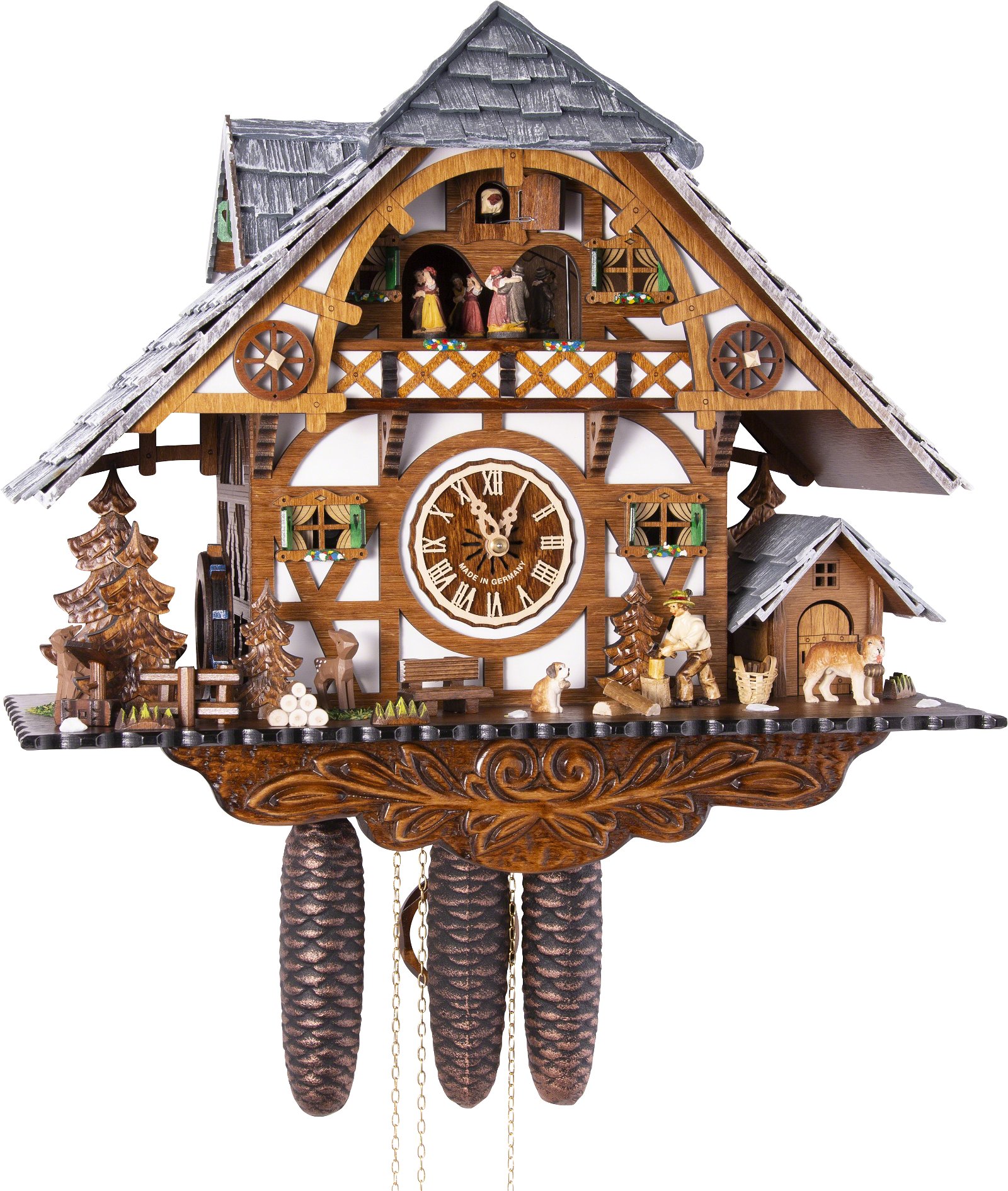 Cuckoo Clock 8-day-movement Chalet-Style 43cm by Engstler