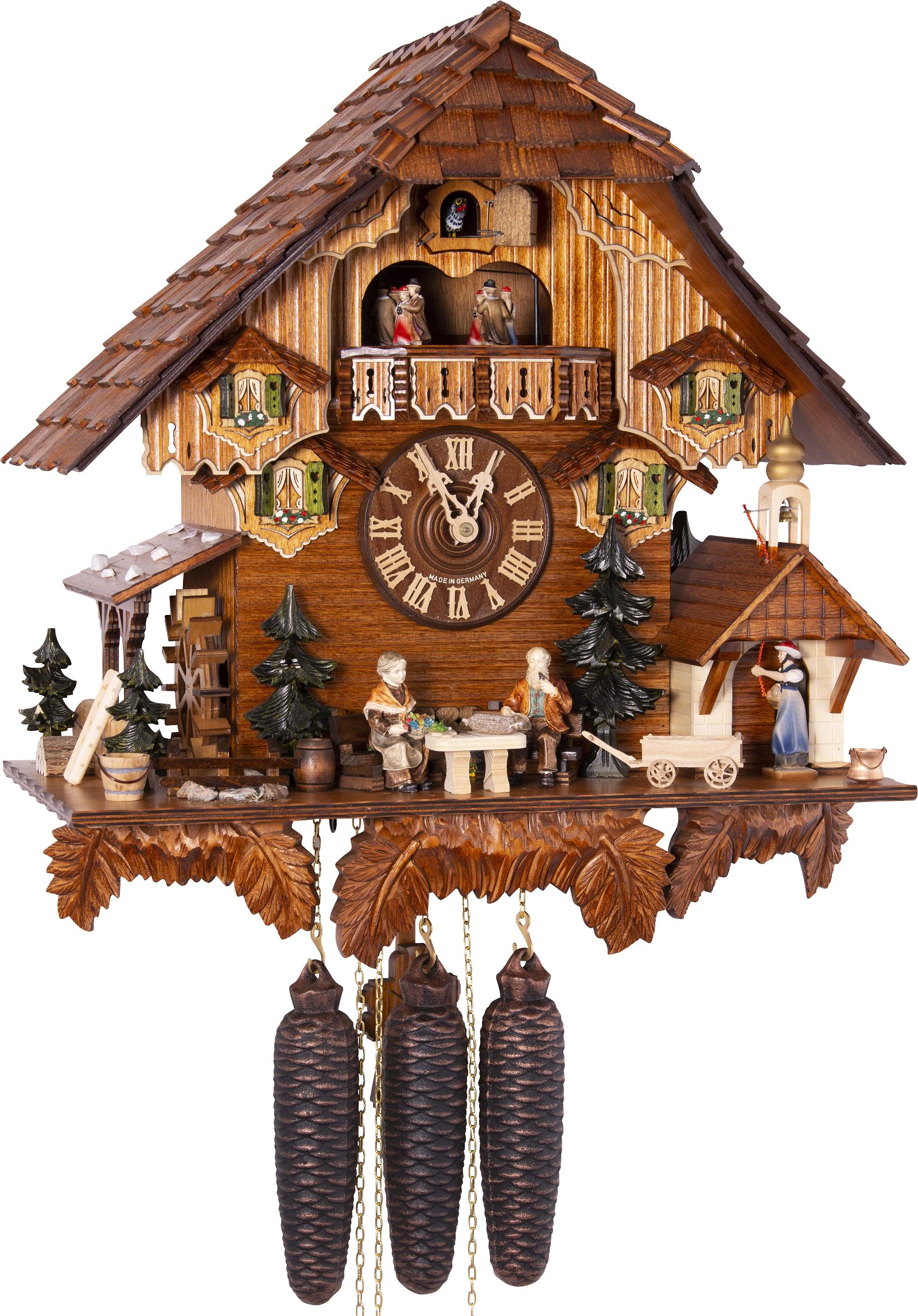 Cuckoo Clock 8-day-movement Chalet-Style 44cm by August Schwer