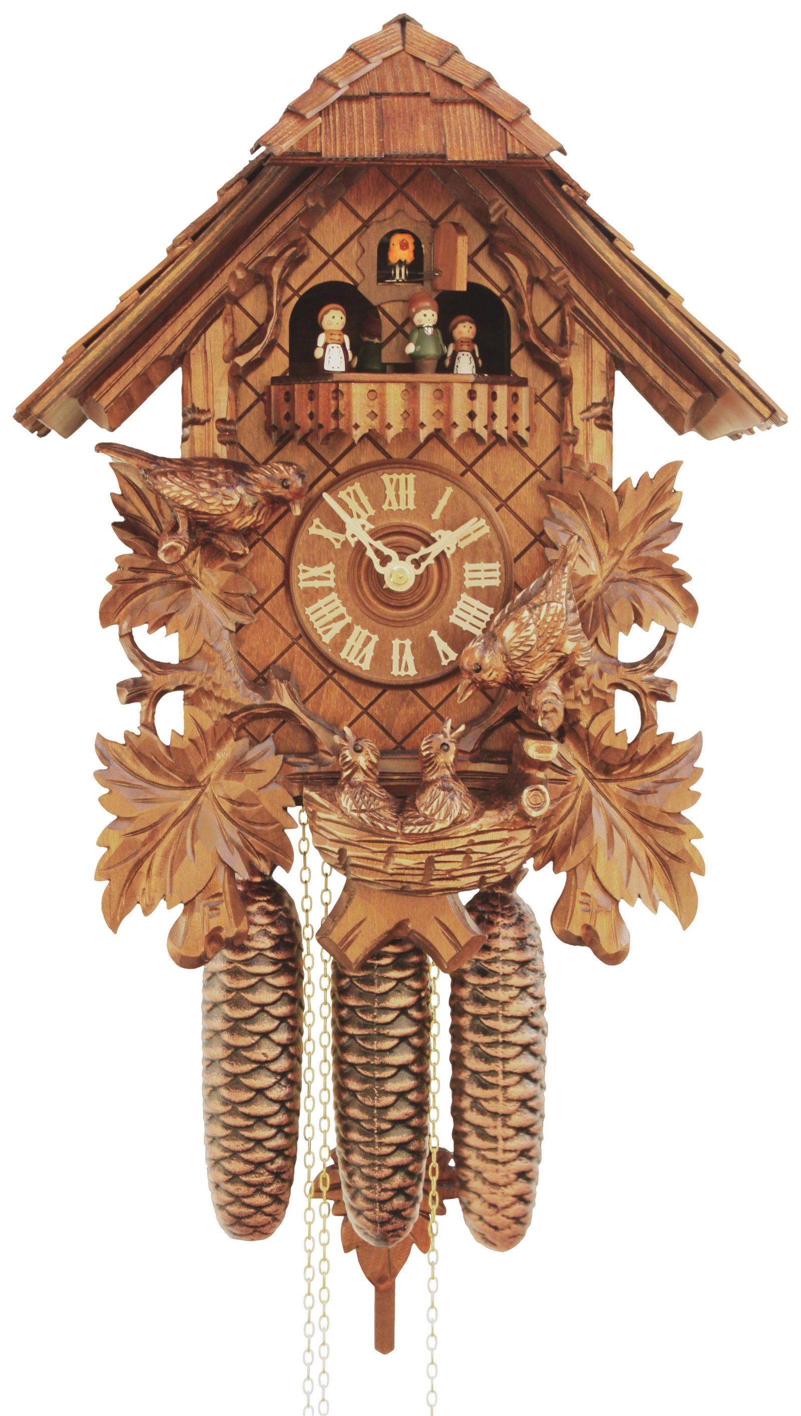Cuckoo Clock 8-day-movement Chalet-Style 45cm by Rombach & Haas