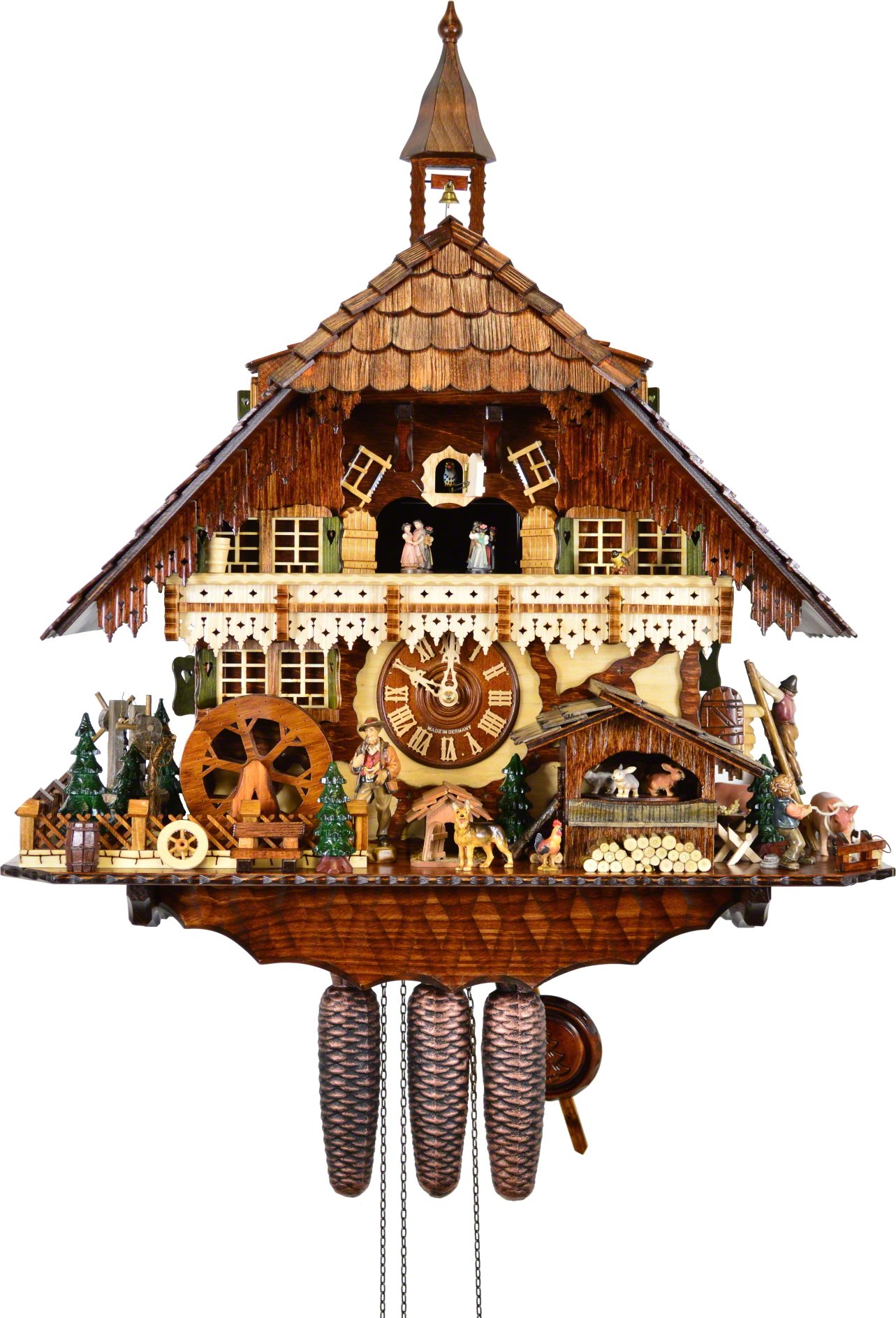 Cuckoo Clock 8-day-movement Chalet-Style 68cm by August Schwer