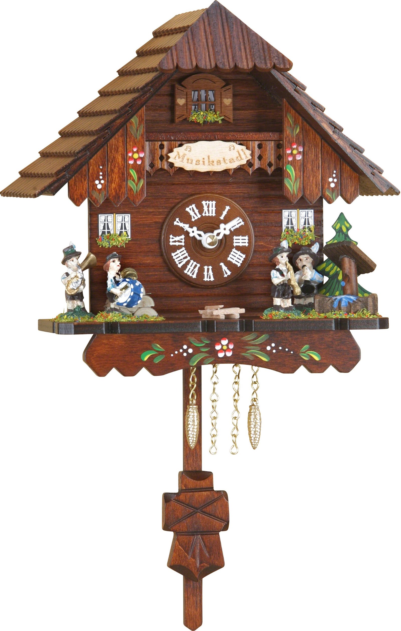 Cuckoo Clock Kuckulino Quartz-movement Black Forest Pendulum Clock-Style 18cm by Trenkle Uhren