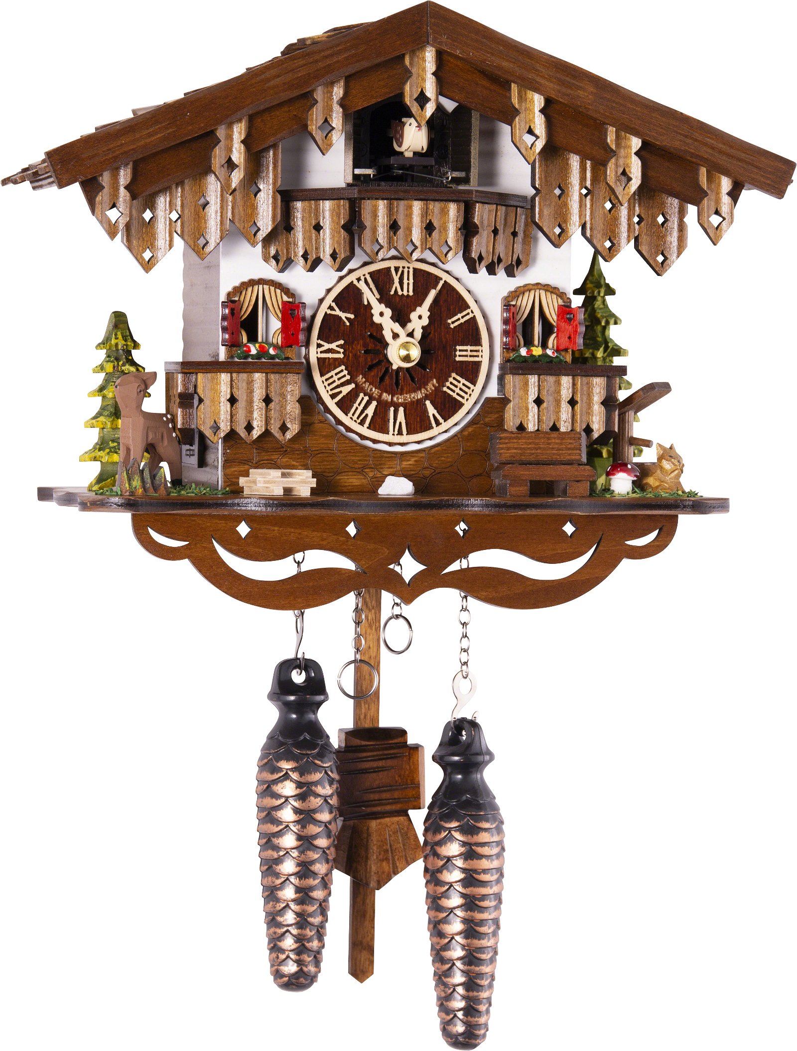 Cuckoo Clock Quartz-movement Chalet-Style 22cm by Engstler