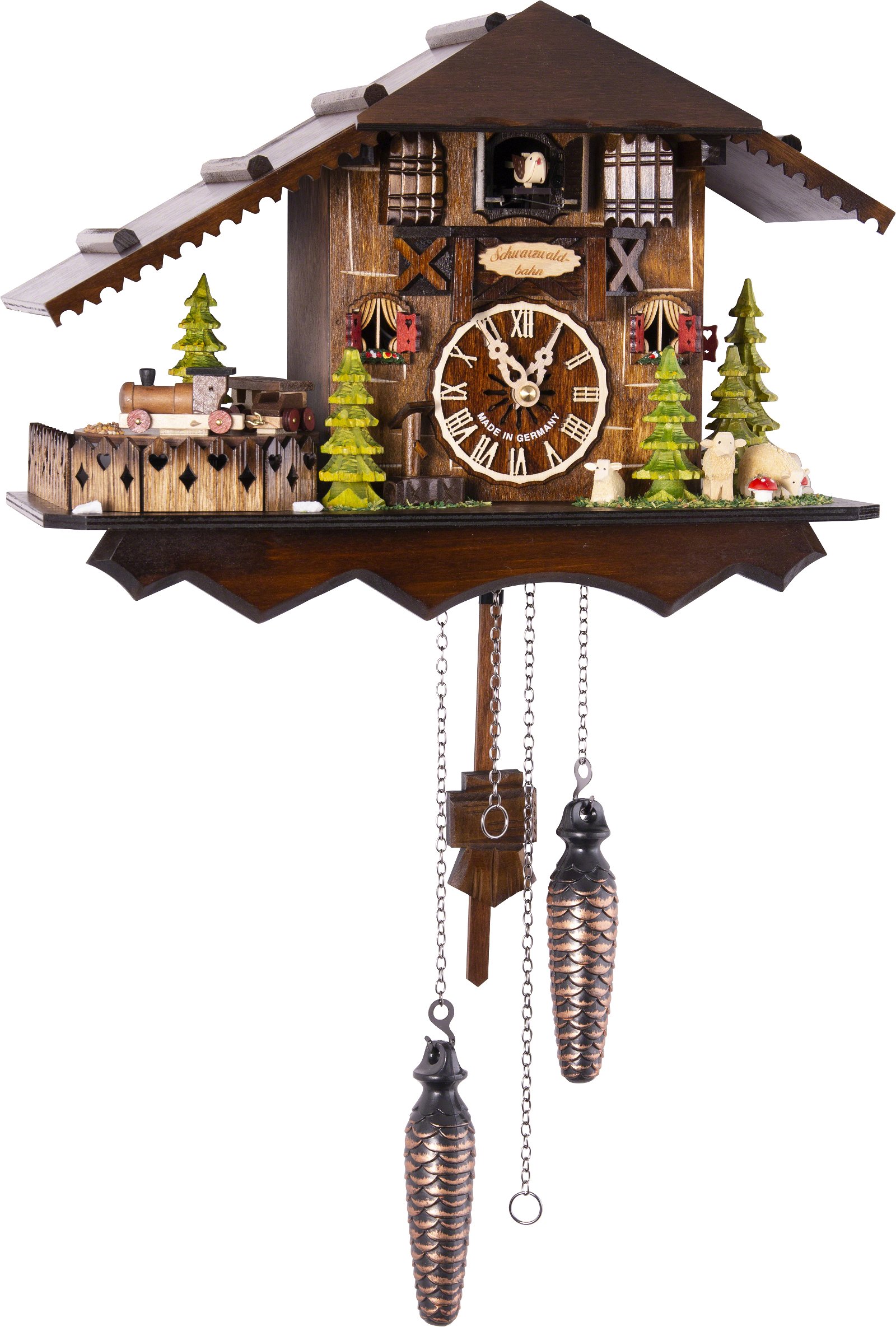 Cuckoo Clock Quartz-movement Chalet-Style 25cm by Engstler